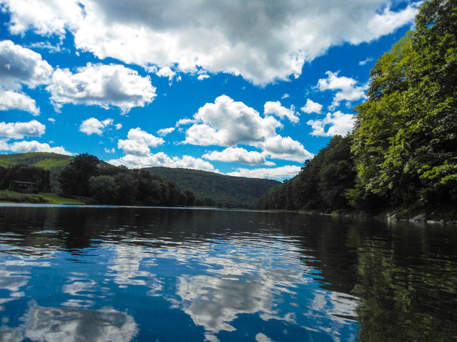 River and wooded hills at Camp Tel Yehudah
